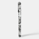 Coques Case-Mate iPhone Old Tree Bark Black And White Photo Pattern Design (Verso / Gauche)