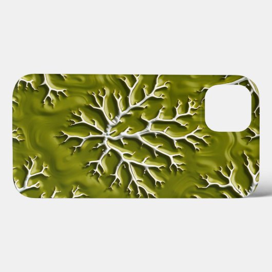 Coques Case-Mate iPhone Olive Embossed Branch iPhone Case Style (Verso (horizontal))