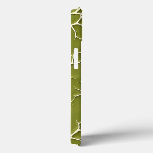 Coques Case-Mate iPhone Olive Green Branch Pattern iPhone Case (Verso / Droite)