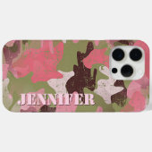 Coques Case-Mate iPhone Olive Green Pink Khaki Brown Camo Art Motif (Verso (horizontal))