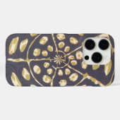 Coques Case-Mate iPhone Olive Green Polka Point Radial Motif Art Imprimer (Verso (horizontal))