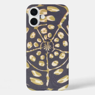Coques iPhone 16 Plus Olive Green Polka Point Radial Motif Art Imprimer