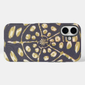 Coques Case-Mate iPhone Olive Green Polka Point Radial Motif Art Imprimer (Verso (horizontal))