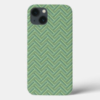 Olive green stripes double tissage Coque-Mate iPho