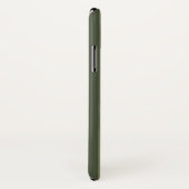Coques Case-Mate iPhone Olive Pinstripes (Dos/Droite)