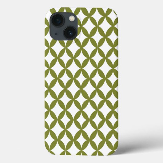 Coques Case-Mate iPhone Olive vert positif et négatif de l'espace (Verso)