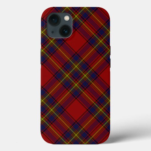 Coques Case-Mate iPhone Oliver tartan rouge jaune bleu plaid (Verso)