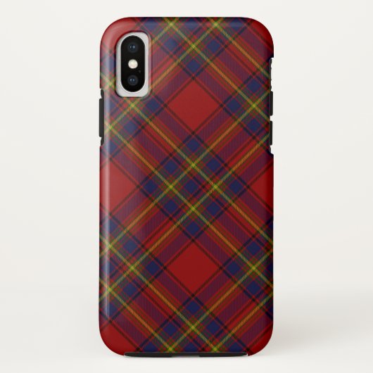 Coques Case-Mate iPhone Oliver tartan rouge jaune bleu plaid (Dos)