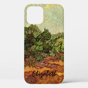 Coque iPhone 12 Oliveraie, ciel bleu pâle de Vincent van Gogh