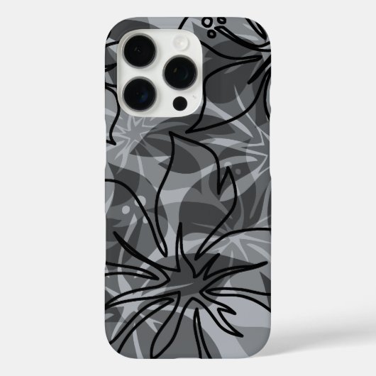 Coques Case-Mate iPhone Olowalu Hibiscus Hawaïen Camo Grey (Verso)