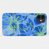Coques Case-Mate iPhone Olowalu Hibiscus Hawaiian Camo Blue (Dos (Horizontal))