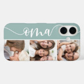 Coques Case-Mate iPhone Oma Script Grand-mère Photo Collage (Verso (horizontal))