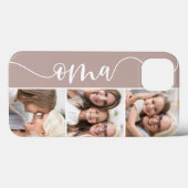Coques Case-Mate iPhone Oma Script Grand-mère Photo Collage (Verso (horizontal))
