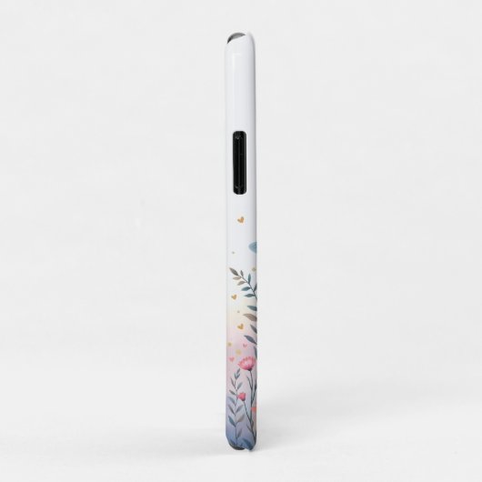 Coques Case-Mate iPhone Ombre à papillon d'aquarelle de charme (Dos/Droite)