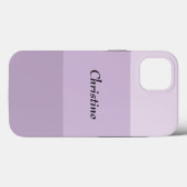 Coques Case-Mate iPhone Ombre à rayures violettes personnalisée (Verso (horizontal))