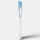 Coques Case-Mate iPhone Ombre Bleu et Blanc Élégant et Doux (Verso / Gauche)