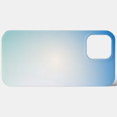 Coques Case-Mate iPhone Ombre Bleu et Blanc Élégant et Doux (Verso (horizontal))