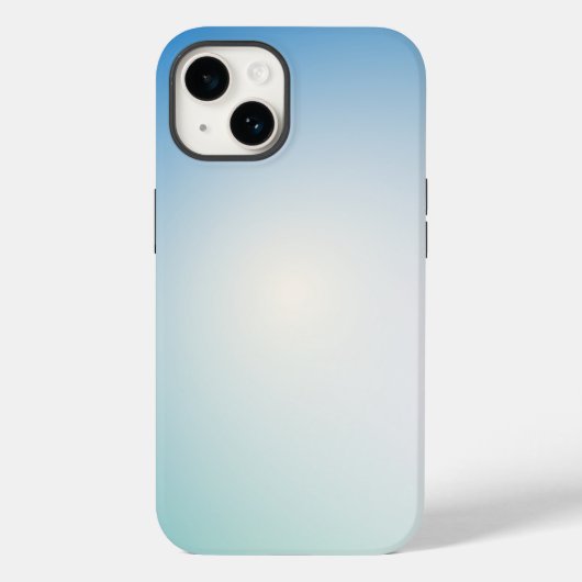 Coques Case-Mate iPhone Ombre Bleu et Blanc Élégant et Doux (Verso)
