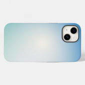 Coques Case-Mate iPhone Ombre Bleu et Blanc Élégant et Doux (Verso (horizontal))