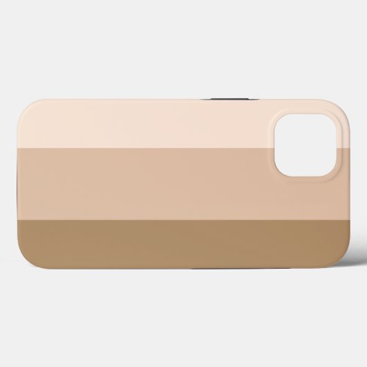 Coques Case-Mate iPhone Ombre Brown de cacao rayé (Verso (horizontal))