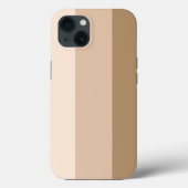 Coques Case-Mate iPhone Ombre Brown de cacao rayé (Verso)