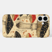 Coques Case-Mate iPhone Ombre de champignons Casquettes à écarlate - IPhon (Verso (horizontal))