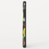 Coques Case-Mate iPhone Ombre de fleurs noires (Dos/Gauche)