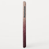 Coques Case-Mate iPhone Ombre de la Parties scintillant d'or de la Bourgog (Dos/Gauche)