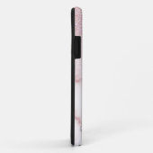 Coques Case-Mate iPhone Ombre de marbre de marbre rose rose brillant (Dos/Droite)