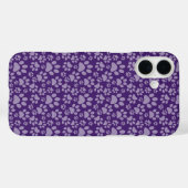 COQUES Case-Mate iPhone OMBRE D'EMPREINTES DE PATTES CHIENS PURPLE (Verso (horizontal))