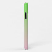Coques Case-Mate iPhone Ombre rose au vert citron (Dos/Droite)