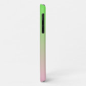 Coques Case-Mate iPhone Ombre rose au vert citron (Dos/Gauche)