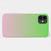 Coques Case-Mate iPhone Ombre rose au vert citron (Dos (Horizontal))