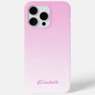 Coque iPhone 15 Pro Max Ombre rose de dégradé minimaliste moderne personna