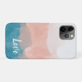 Coques Case-Mate iPhone Ombre rose et bleu amour dégradant (Dos (Horizontal))