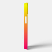 Coques Case-Mate iPhone Ombre rose orange jaune vif moderne (Verso / Droite)