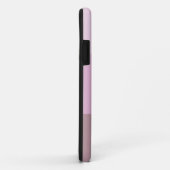 Coques Case-Mate iPhone Ombre rose violet rayé personnalisé (Dos/Droite)