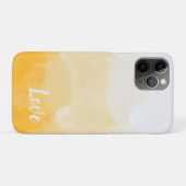 Coques Case-Mate iPhone Ombre safran et soleil jaune amour dégradé (Dos (Horizontal))