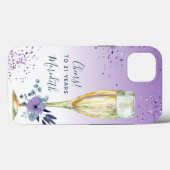 Coques Case-Mate iPhone ombre Teal Champagne (Verso (horizontal))