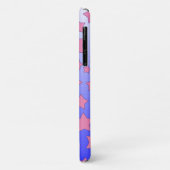 Coques Case-Mate iPhone Ombre violet et étoiles roses (Dos/Gauche)