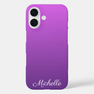 Coques iPhone 16 Ombre violet personnalisé