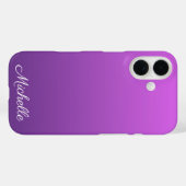 Coques Case-Mate iPhone Ombre violet personnalisé (Verso (horizontal))