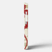 Coques Case-Mate iPhone Ombres florales en rouge et orange (Verso / Gauche)