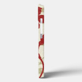 Coques Case-Mate iPhone Ombres florales en rouge et orange (Verso / Gauche)