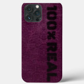 Coques Case-Mate iPhone On Dirait Du Cuir Violet (Verso)