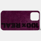Coques Case-Mate iPhone On Dirait Du Cuir Violet (Verso (horizontal))