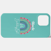 Coques Case-Mate iPhone Oncle of the Birthday Girl Rainbow Boho Birthday (Verso (horizontal))
