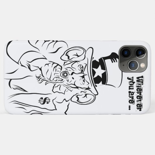 Coques Case-Mate iPhone Oncle Sam (Dos (Horizontal))