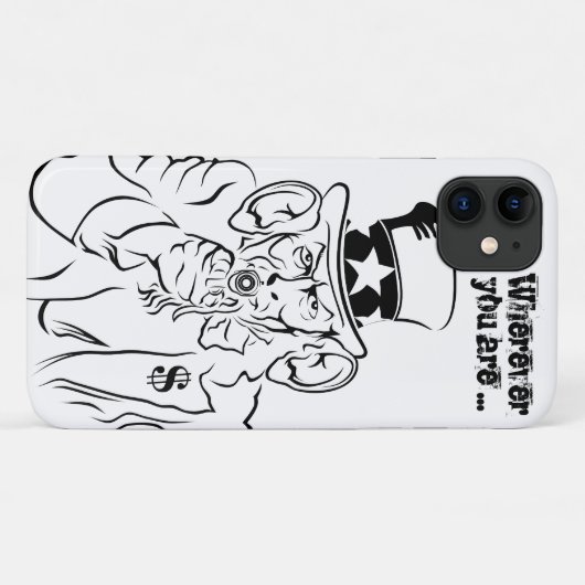 Coques Case-Mate iPhone Oncle Sam (Dos (Horizontal))