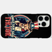 Coques Case-Mate iPhone Oncle Sam A Dit "Plus De TikTok" (Verso (horizontal))